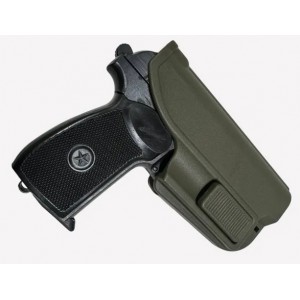 Кобура ALFA для ПМ, ПММ с поясным креплением, поворотная, олива [STRIKE GEAR]